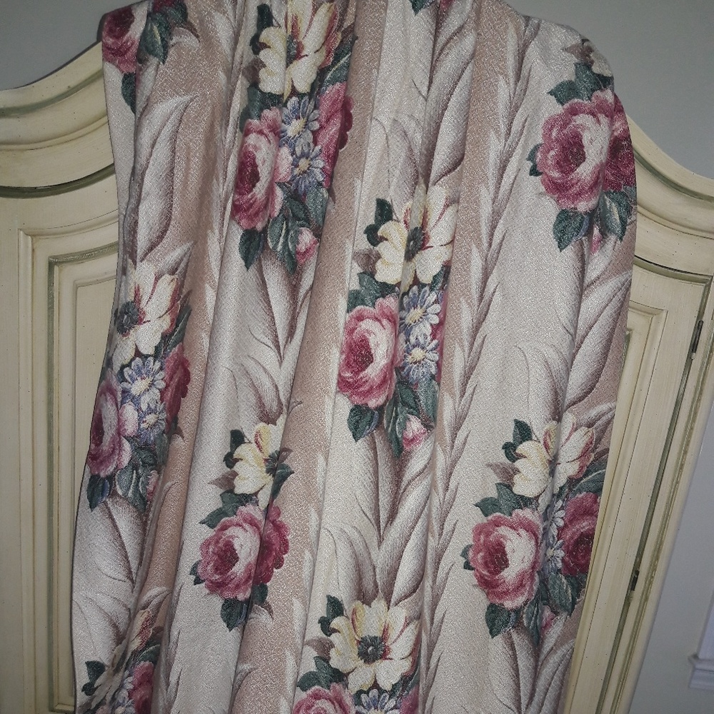 1940'S VTG "GLENCOURT" BARCLOTH PANEL! 87 X 39! - Picture 2 of 8